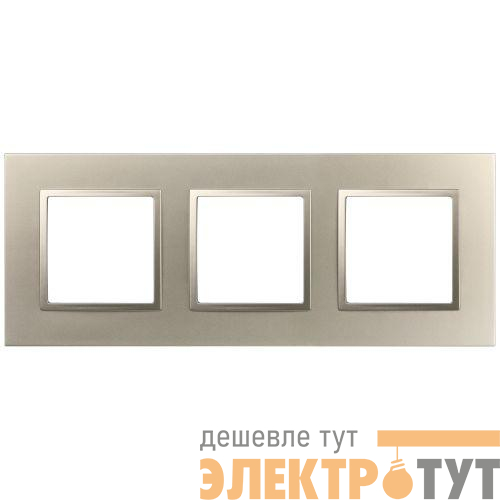 Рамка 3-м Elegance 14-5013-04 Classic шампань Эра Б0060584