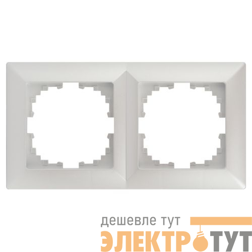 Рамка 2-м СП Solo 4-502-06 перламутр Intro Б0053995