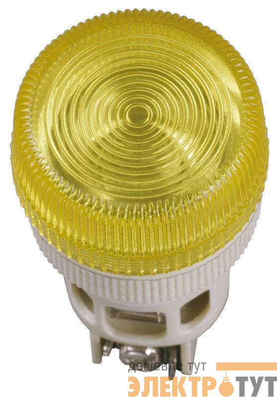 Лампа светосигнальная ENR-22 d22мм 240В AC желт. цилиндр неон IEK BLS40-ENR-K05