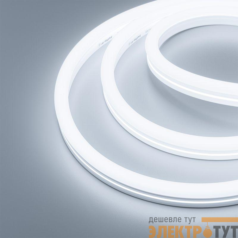 Лента светодиодная MOONLIGHT-SIDE-X336-12x24mm 230В White 6500К 11Вт/м IP65 wire x1 грибовидная форма герметичная (уп.50м) Arlight 051905