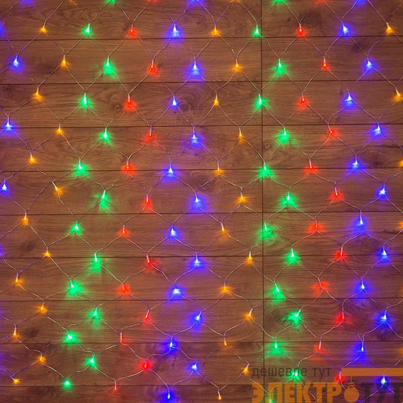 Гирлянда "Сеть" с контроллером 1.8х1.5м 180LED мульти. прозр. провод 15Вт 220В IP20 NEON-NIGHT 215-139 изображение