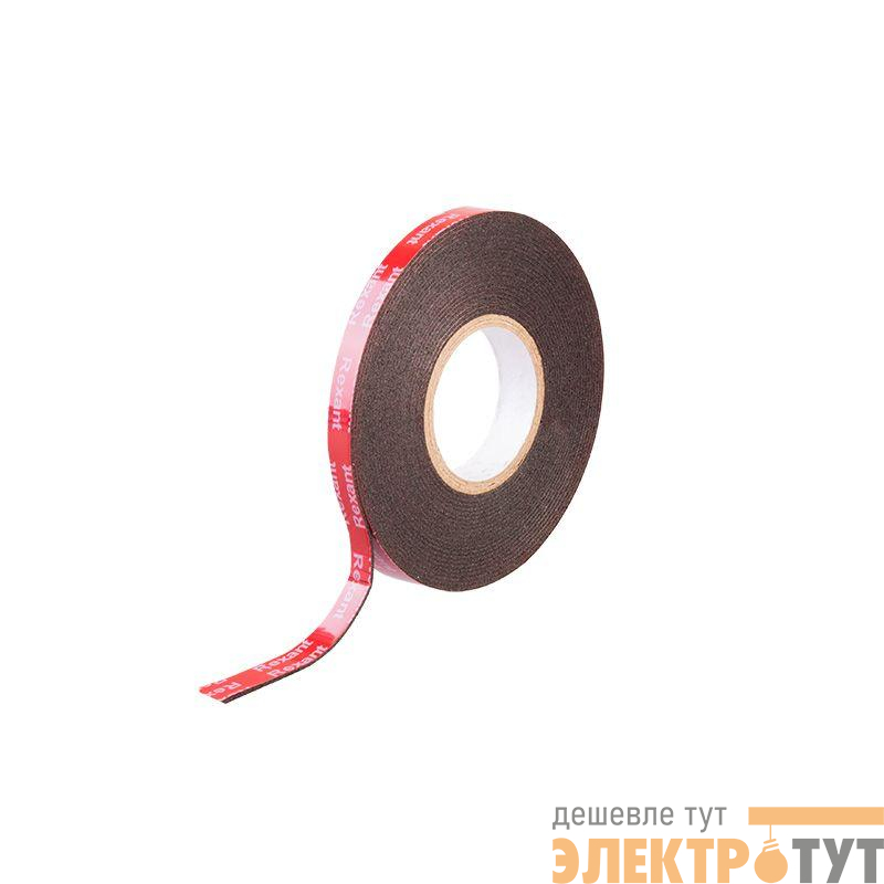 Лента клейкая двухсторонняя на VHB акриловой основе 12ммх5м черн. Rexant 09-6047
