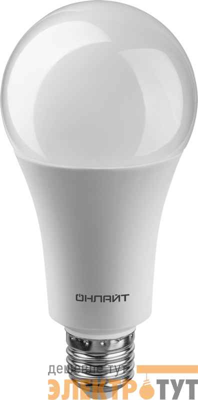 Лампа светодиодная 61 971 OLL-A70-30-230-4K-E27 30Вт грушевидная 4000К нейтр. бел. E27 3000лм 176-264В ОНЛАЙТ 61971
