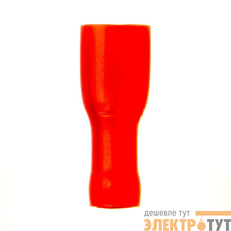Наконечник изол. "розетка" 0.25-1.5кв.мм А=4.8х0.8мм кр. (уп.100шт) DKC 2A01TP