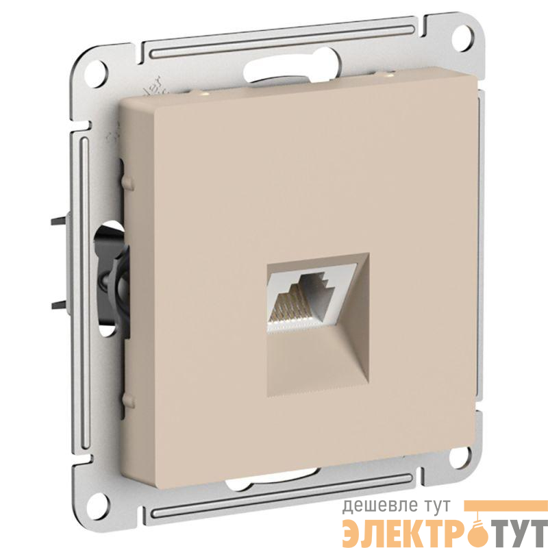 Розетка компьютерная AtlasDesign RJ45 кат.5E механизм песочн. SE ATN001283