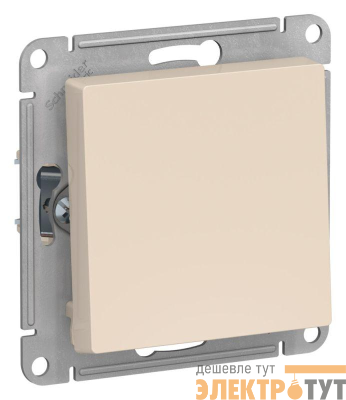 Выключатель 1-кл. AtlasDesign 2-п. 10А мех. беж. SE ATN000221