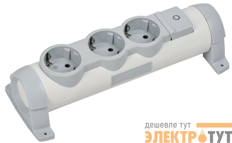 Колодка удлинителя 3-м с заземл. Комфорт без кабеля IEK 694624