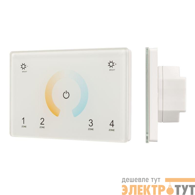 Панель Sens SMART-P81-MIX White (230В 4 зоны 2.4G) (IP20 пластик) Arlight 028400