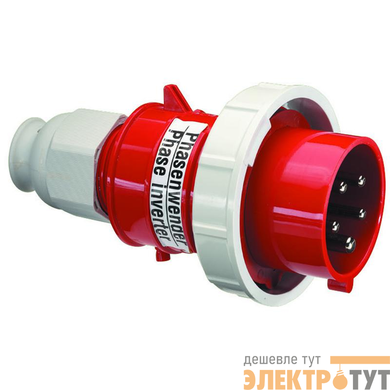 Вилка кабельная фазоинвертор 16А 5п(3P+N+РE) 6ч 400В IP67 Bals 2251