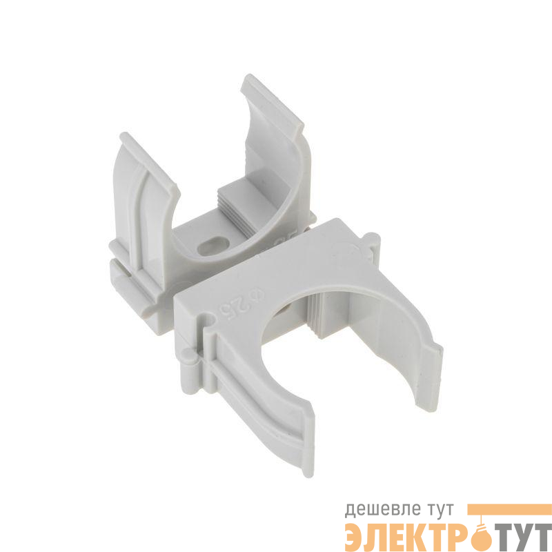 Держатель для труб (клипса) d25мм для монтажного пистолета сер. Rexant 28-0425-1