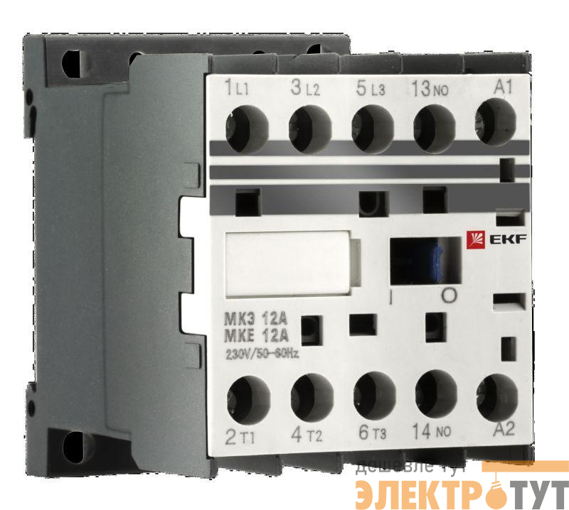 Миниконтактор МКЭ 6А 230В 1NO PROxima EKF Mctr-s-6-230