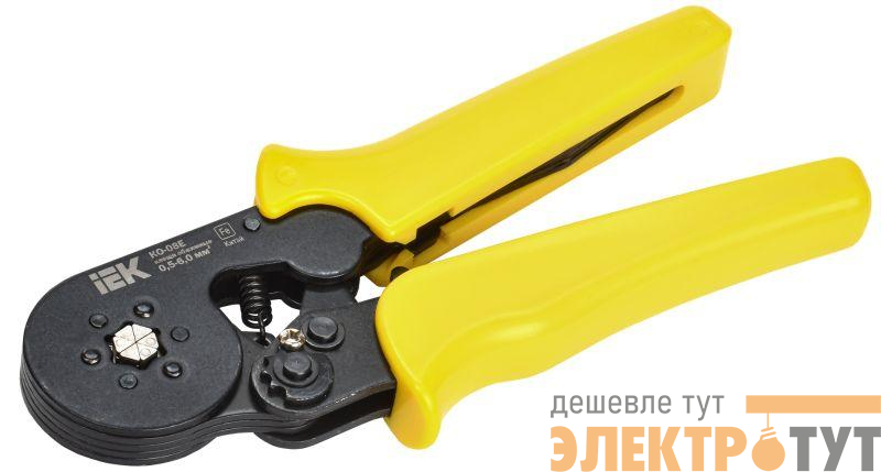 Клещи для обжима КО-08Е 0.5-6.0кв.мм шестигранные IEK TKL10-D6