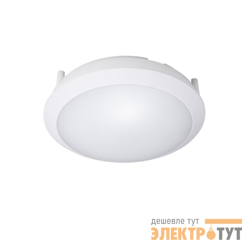 Светильник светодиодный WP 25 C 15W OP 940 D300 WH MDM 300х300х93мм 15Вт 4000К IP66 пылевлагозащ. ЖКХ с микроволнов. датчиком движения бел. Русский Свет 15072523440