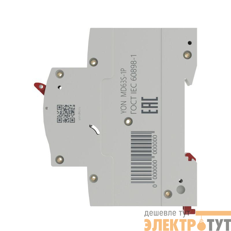 Выключатель автоматический модульный 1п D 6А 4.5кА YON max MD63S YON MD63S-1PD6