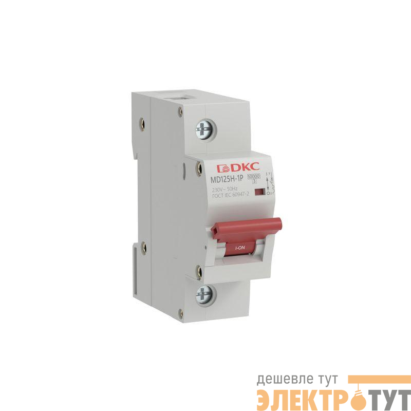 Выключатель автоматический модульный max типа MD125H 10кА 1п C 80А YON MD125H-1PC80