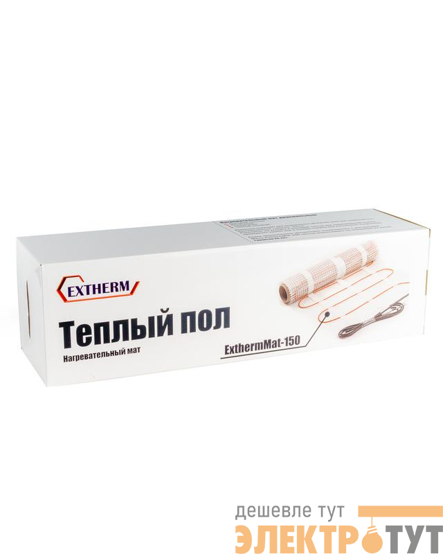 Комплект "Теплый пол" (мат) двухжил. 150Вт/кв.м 600Вт 8х0.5м 4кв.м ExthermMat 150-600-4.0