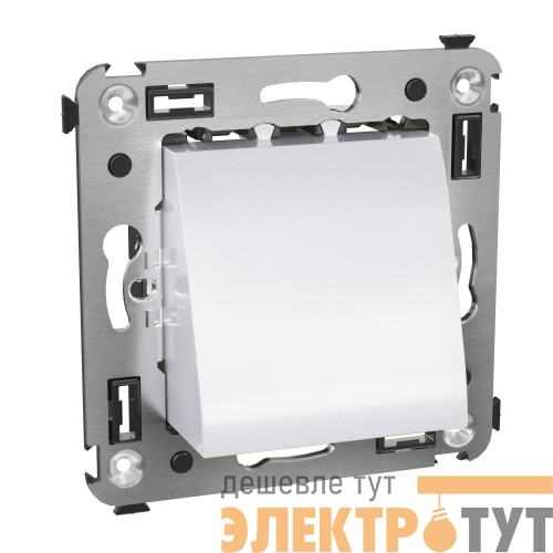 Вывод кабеля из стены "Avanti" "Закаленная сталь" DKC 4404983