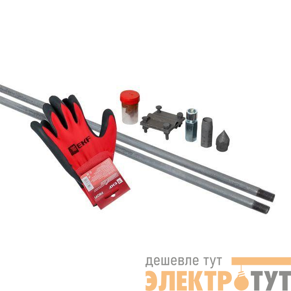 Комплект заземления вертикальный d16 дл.3м (2х1.5м) HZ PROxima EKF gc-21300