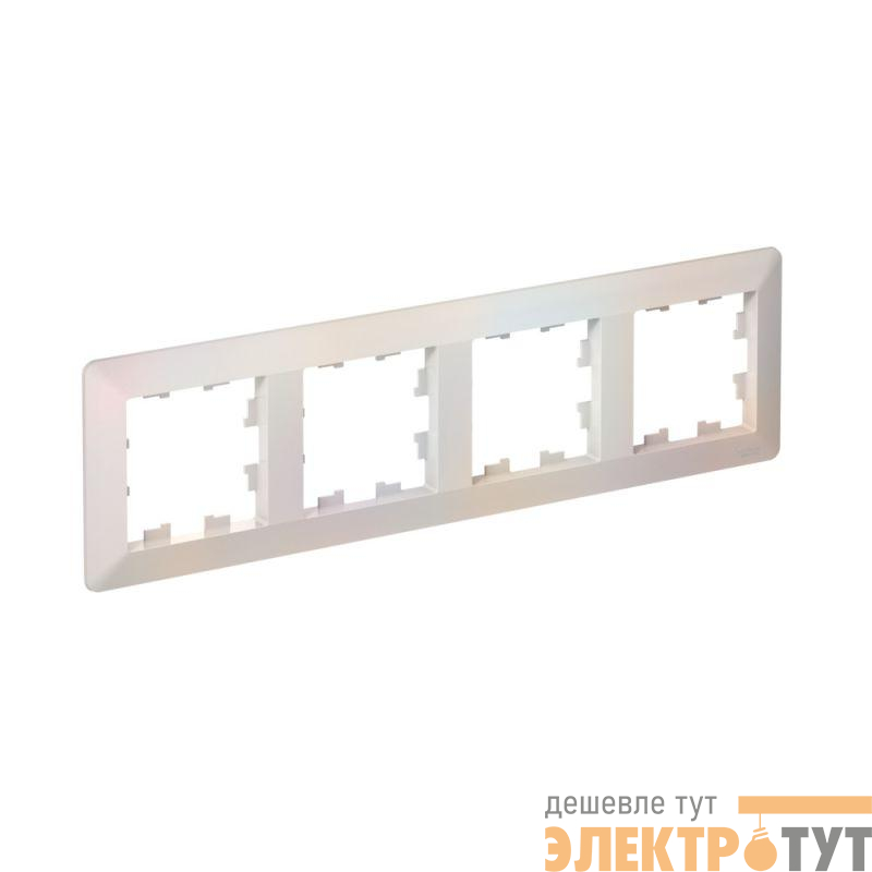 Рамка 4-м AtlasDesign Air жемчуж./дым. бел. SE ATN220404