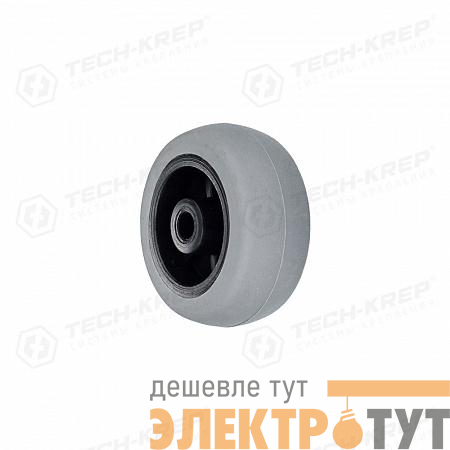 Колесо на ось выкатного ролика обрезиненное d45 (уп.1шт) Tech-Krep/Zitar 151214