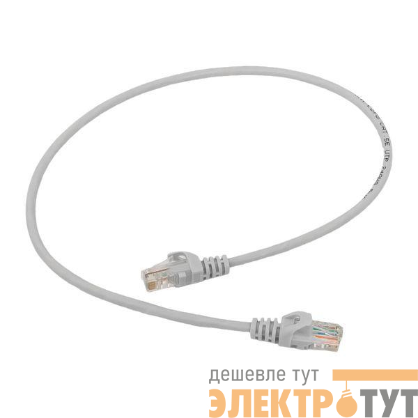 Патч-корд кат.5E UTP неэкранир. PVC сер. 0.5м TERACOM PRO EKF TRP-5EUTP-PVC-05M-GY