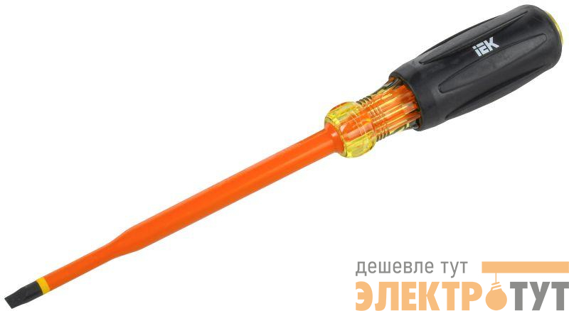 Отвертка диэлектрическая SLIM SL6.5х150 Т3 ARMA2L 5 IEK A2L5-SC31-T3-SL-65-150
