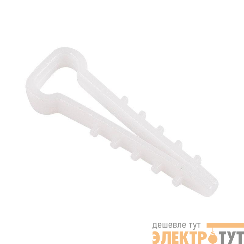 Дюбель-хомут 6-12 для плоского кабеля бел. (уп.100шт) Rexant 07-4612