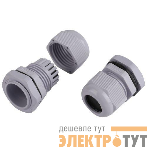 Ввод кабельный (сальник) PG 19 d12-15мм (d отверст. 23мм) IP54 (уп.15шт) Эра Б0065196