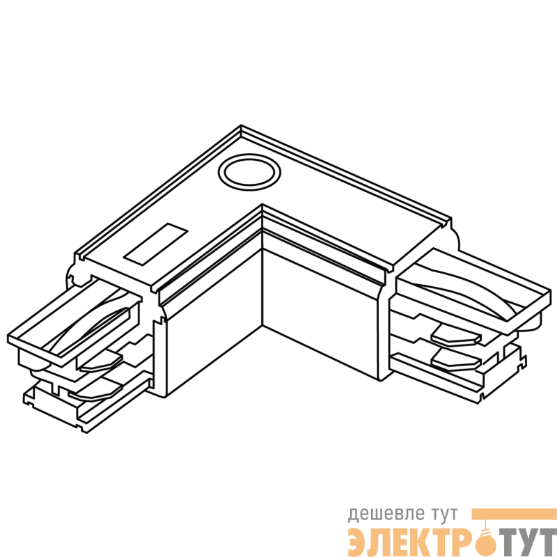 Коннектор TF L-shaped external black СТ 4909001070