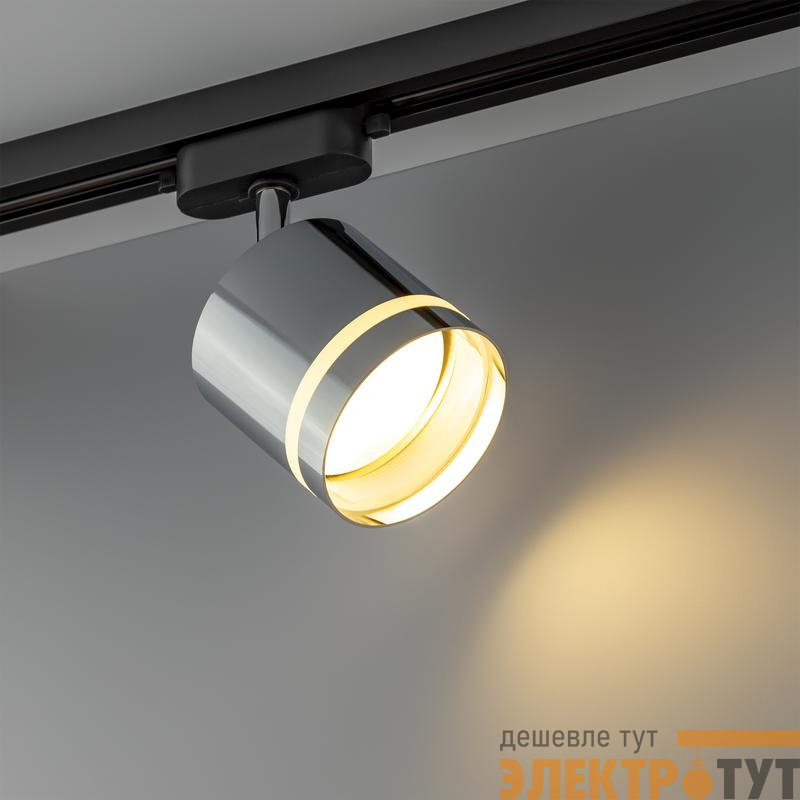 Светильник трековый ARTLINE поворотный 85х85х80мм GX53 230В алюм./пластик. 4кв.м хром. Ritter 59867 5
