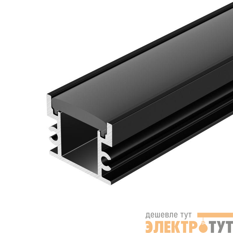 Профиль FLOOR18-H15-3000 ANOD BLACK L3000 алюм. Arlight 045672