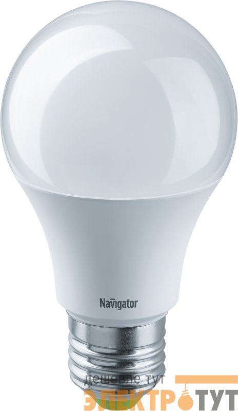 Лампа светодиодная 61 474 NLL-A60-7-24/48-4K-E27 7Вт грушевидная матовая 4000К нейтр. бел. E27 560лм 24-48В низковольтная Navigator 61474