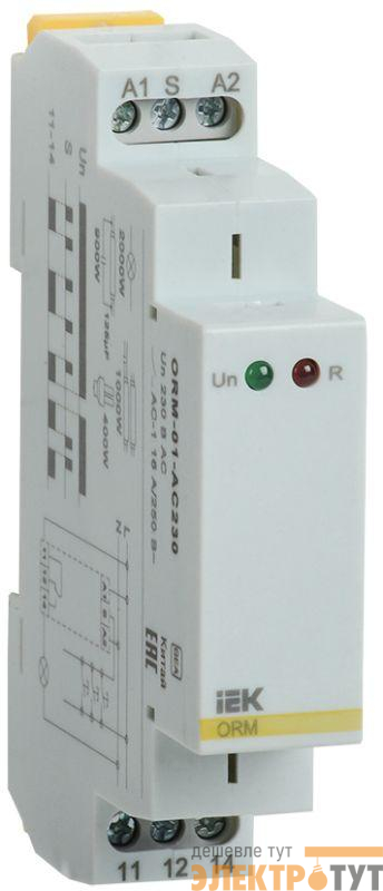 Реле импульсное ORM 1 конт. 230В AC IEK ORM-01-AC230