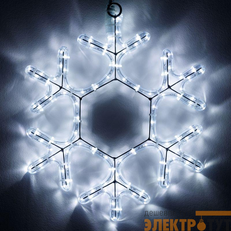 Фигура ARD-SNOWFLAKE-M7-450x375-108LED White (230В 6.5Вт) (IP65) Ardecoled 034249