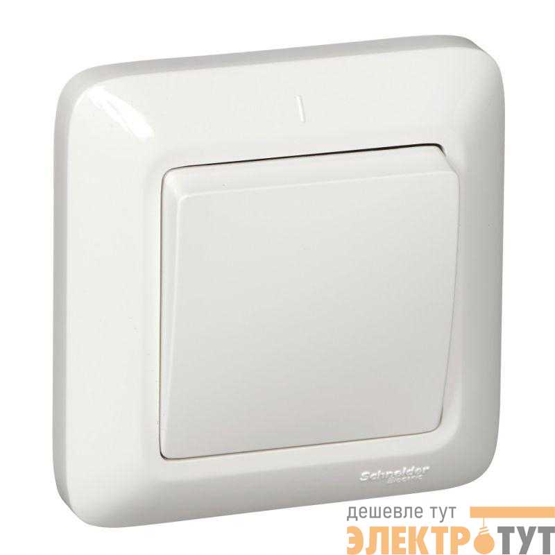 Выключатель 1-кл. СП Прима 6А IP20 250В с самовозвратом бел. (опт. упак.) SchE VS16-119-B