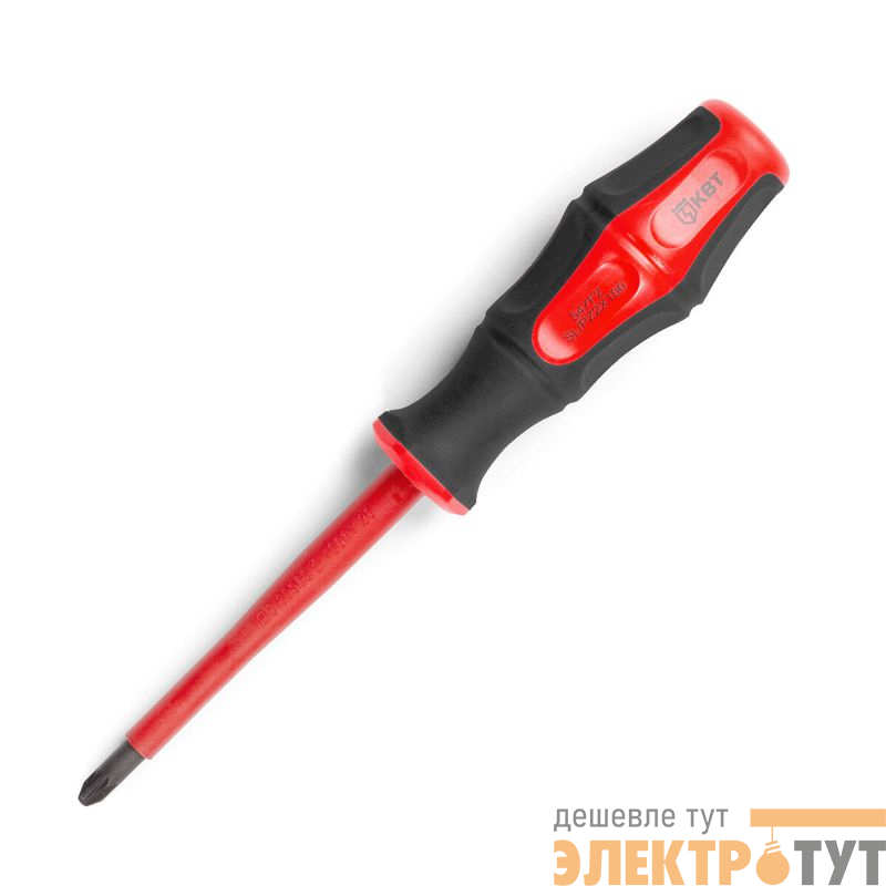 Отвертка диэлектрическая "Профи" PZ/FL2х100 КВТ 79779