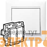 Переключатель проходной 2-кл. 1п 1мод. СП Valena 10А IP31 механизм бел. (DIY-упак.) IEK 694266