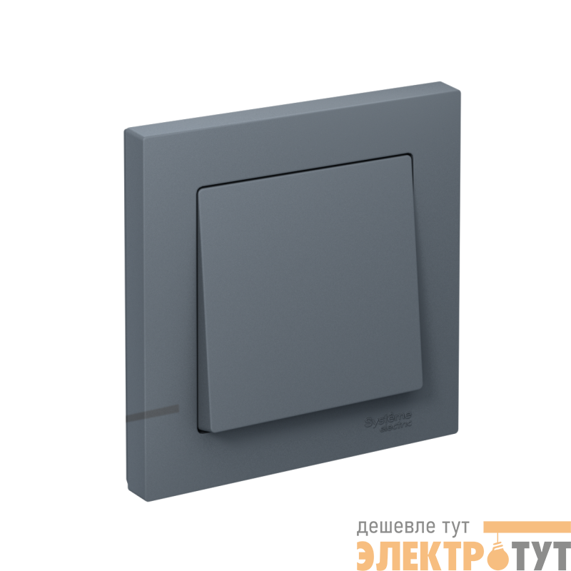 Выключатель 1-кл. СП AtlasDesign 10А IP20 (сх. 1) 10AX в сборе грифель SE ATN000712