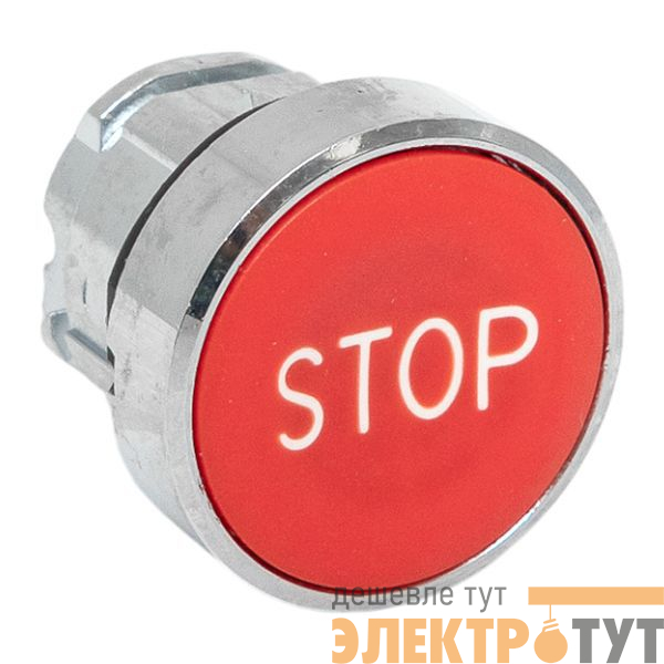 Механизм кнопки исполнительный "STOP" XB4 IP65 плоский возвратный без фиксации красн. EKF XB4BA-4158C-65