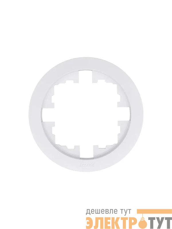 Рамка 1-м OSEN горизонт. круглая бел. LEZARD 744-0200-146