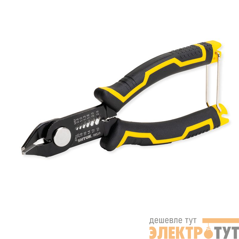 Кусачки диагональные 150мм снятие изоляции 0.8-2.6мм (08510) SHTOK 376314