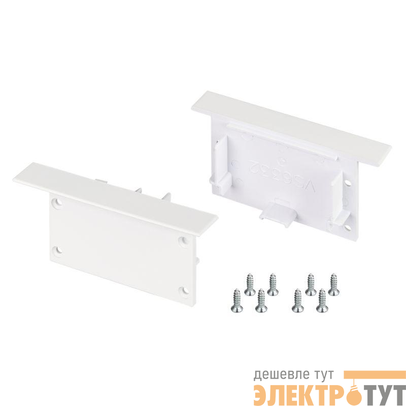 Заглушка SL-LINIA62-FS WHITE пластик Arlight 034736