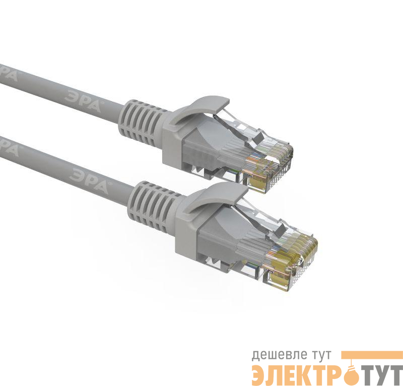 Патч-корд кат.5E U/UTP PC-1U-A Simple 1м сер. Эра Б0051370