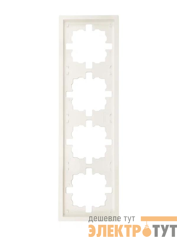 Рамка 4-мест. горизонт. ZIMA слон. кость LEZARD 704-9000-149