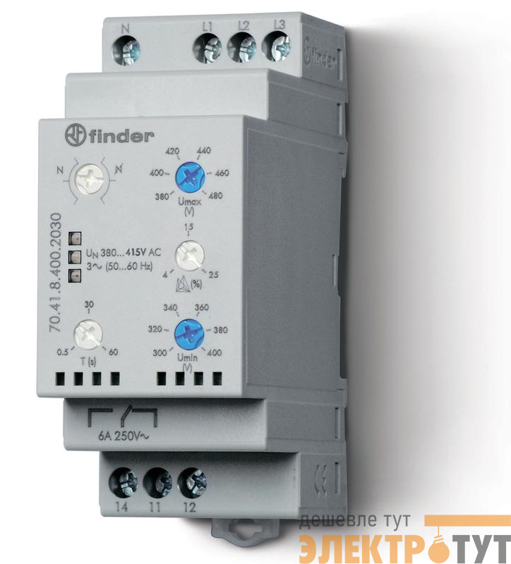 Реле контроля фаз FINDER 704184002030