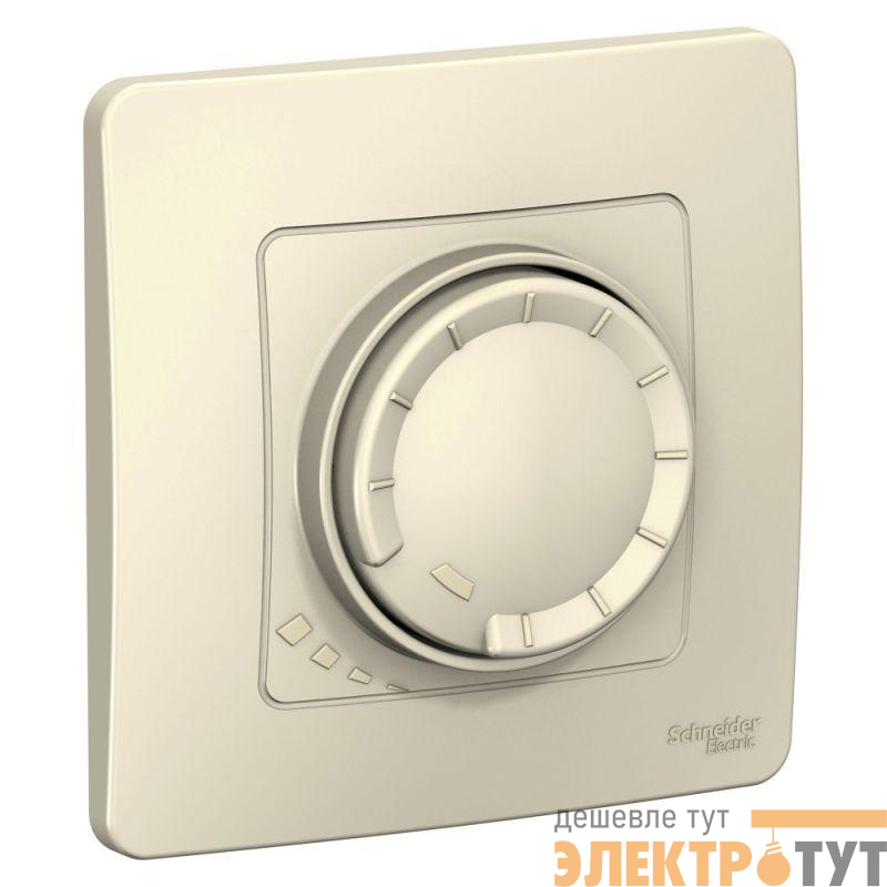 Светорегулятор поворотно-нажимной универсальный СП Blanca 400Вт молоч. SE BLNSS040012