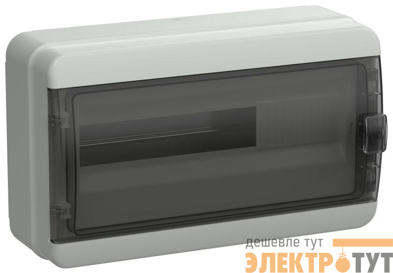 Корпус КМПн-18 TEKFOR IP65 черн. прозр. дверь пластик. IEK TF5-KP72-N-18-65-K03-K02