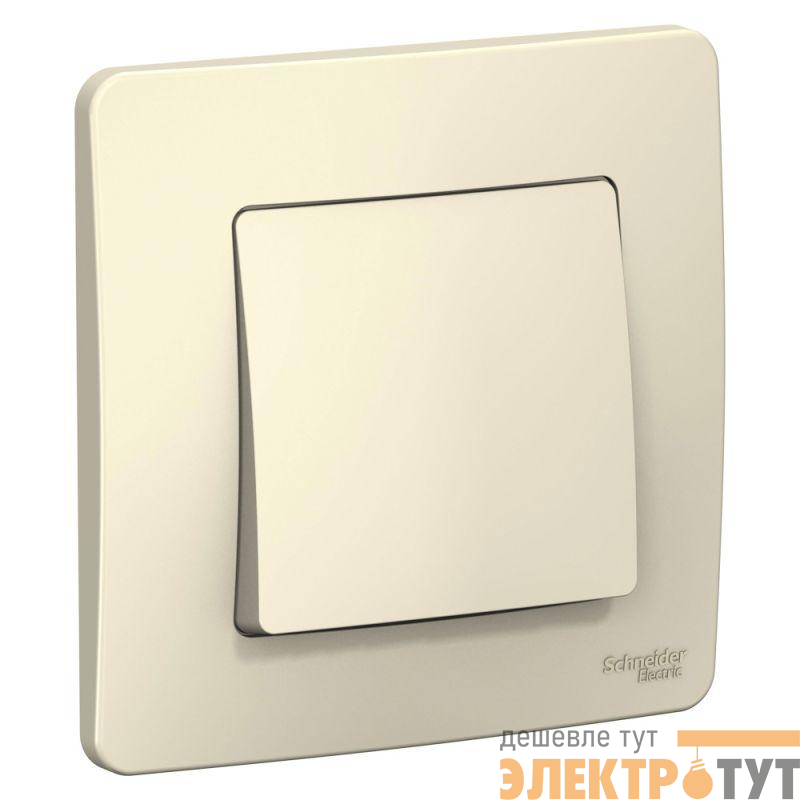 Выключатель 1-кл. СП Blanca 6А IP20 (сх. 1) 250В молочн. SE BLNVS006102