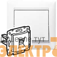 Розетка телефонная 1-м СП Valena RJ11 IP20 механизм бел. (DIY-упак.) IEK 694274
