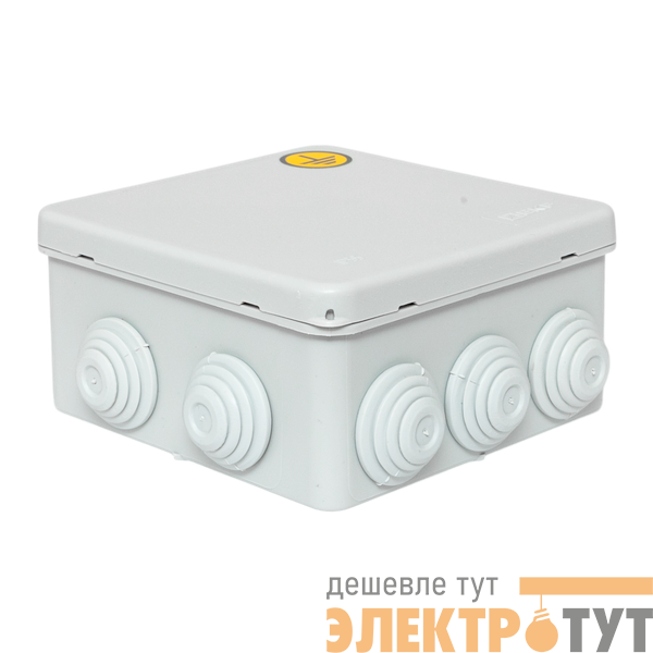 Коробка уравнивания потенциалов КУП-030-014 100х100х50 IP55 с крышкой наружн. для прямого монтажа 10 мембр. вводов сер. EKF plc-kmr-030-014-g